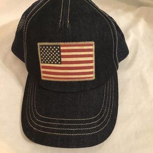 Brand New- Ralph Lauren American Flag Denim Baseball Cap